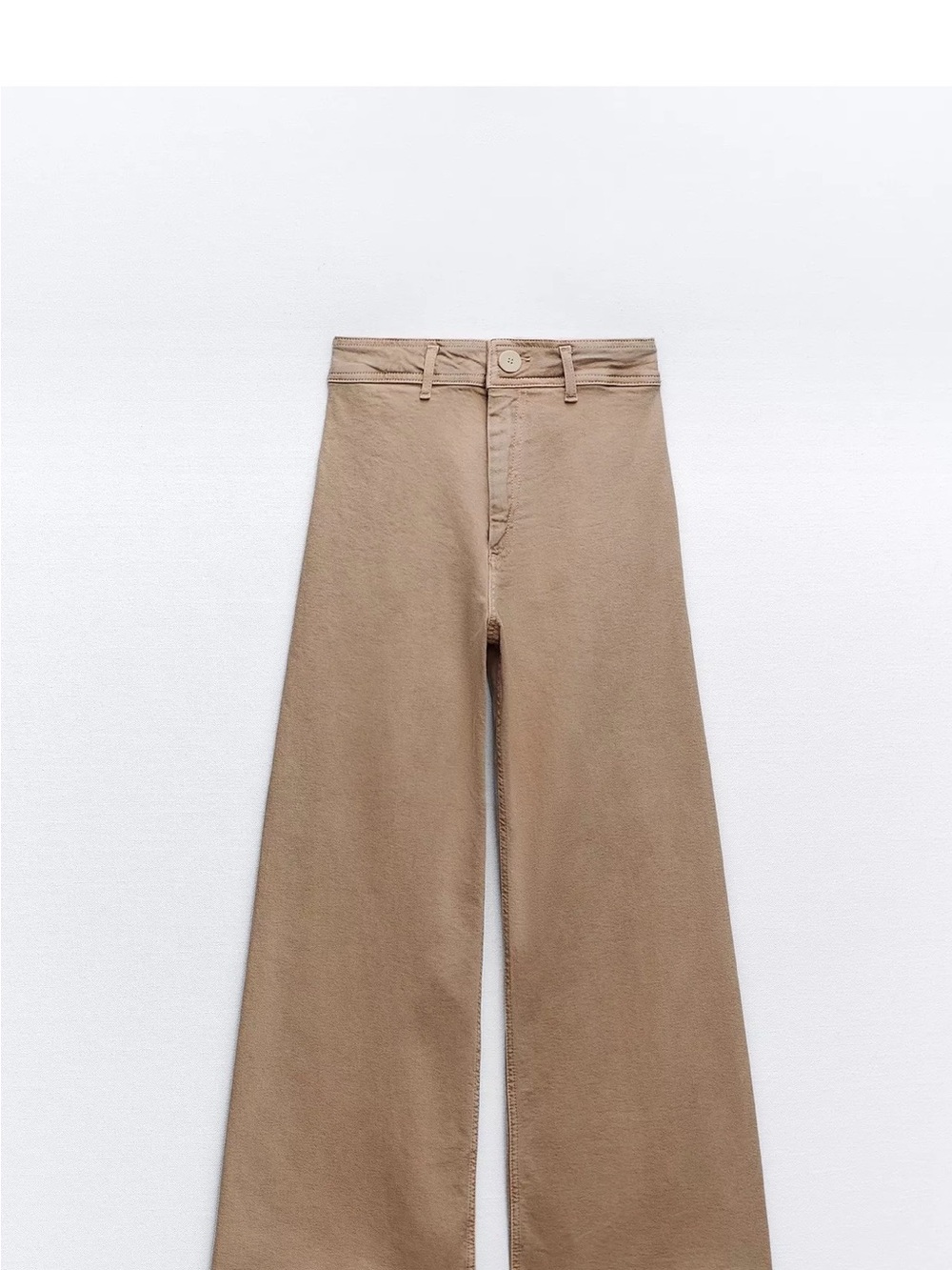 Zara Light Brown/Taupe Marine Straight Jeans